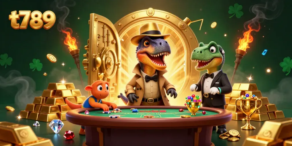 Experience thrilling gaming moments at t789 with animated velociraptor card counter and stegosaurus pit boss.